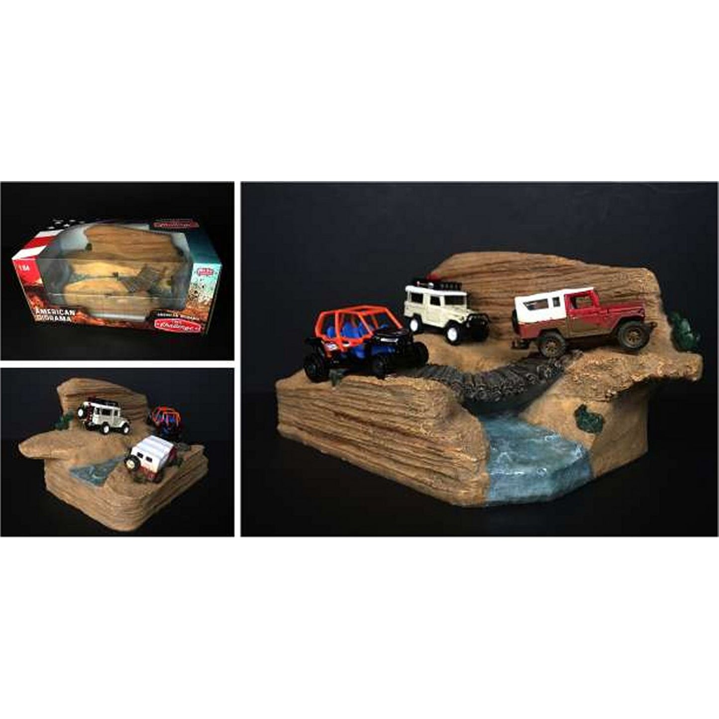 Trail Challenge Diorama (For 2 Or 3 1/64 Models)