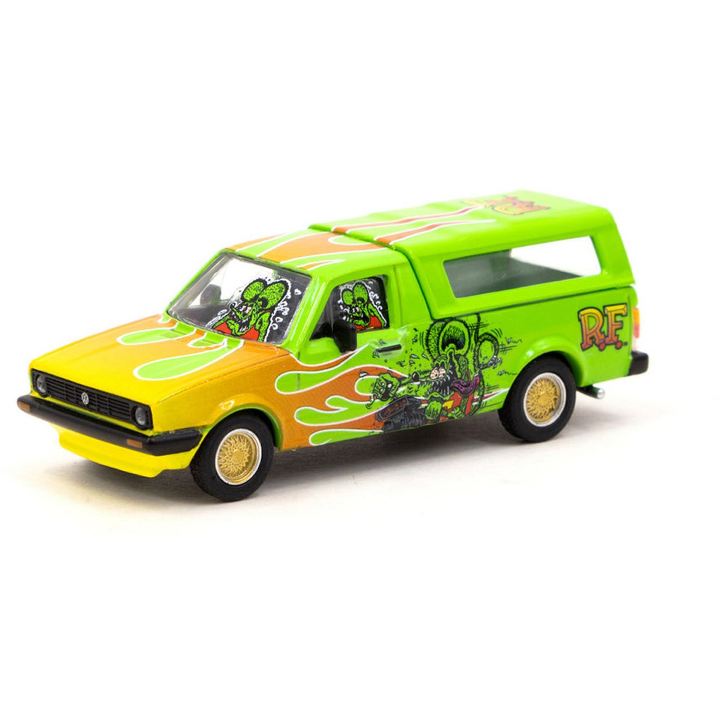 VW Caddy (Rat Fink) in Yellow/Green