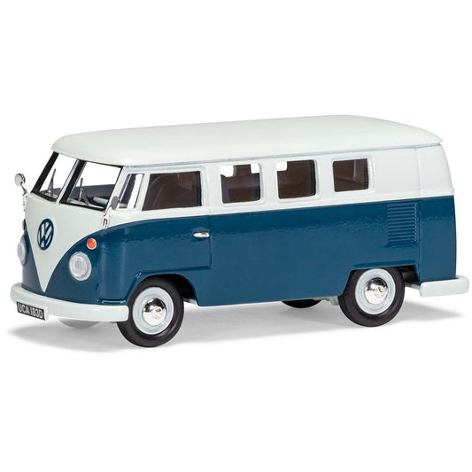 VW T2 Camper Van (1967) in Blue and White