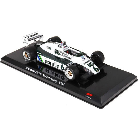 Williams FW08 Keke Rosberg (Blister Packaging 1982) in White/Green