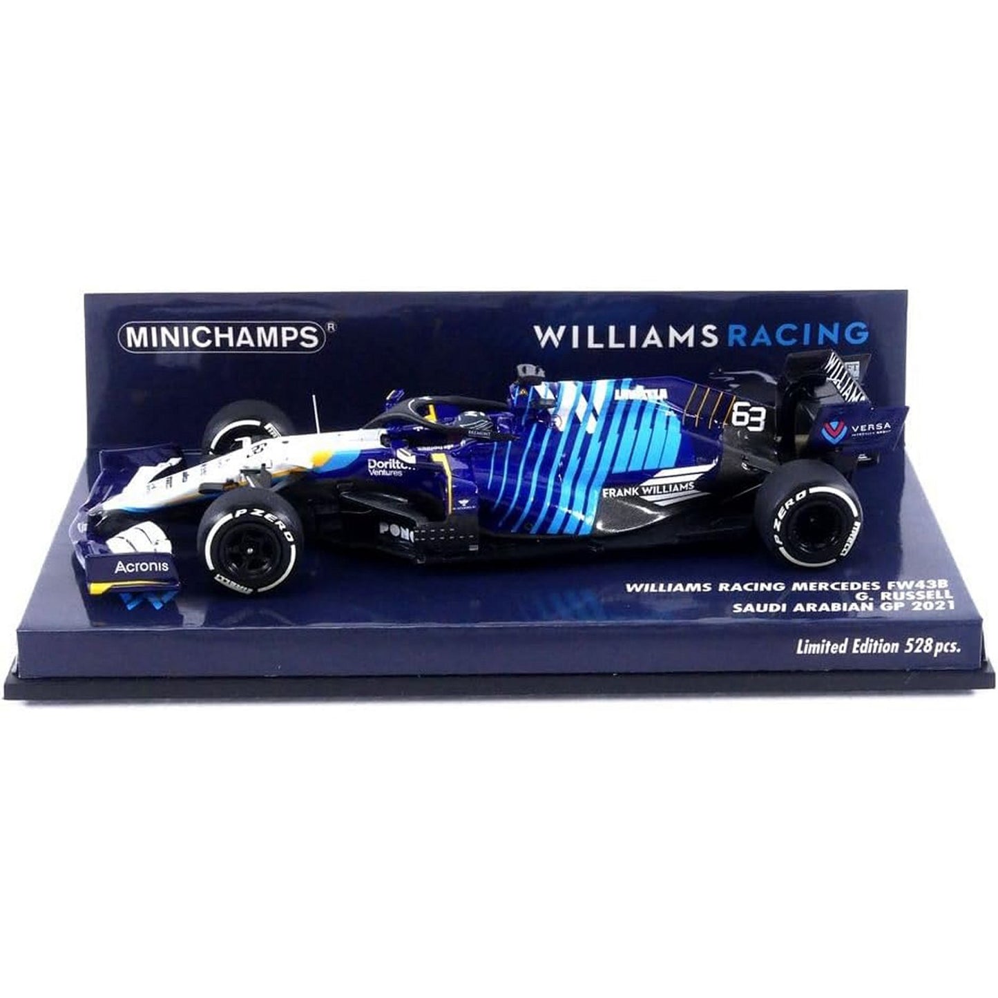 Williams FW43B George Russell (Saudi Arabia GP 2021) in Blue/White