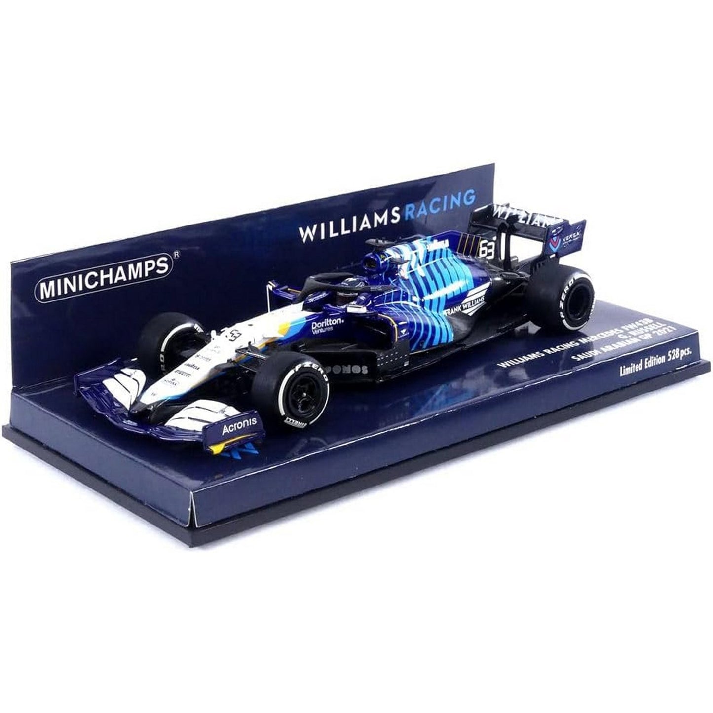 Williams FW43B George Russell (Saudi Arabia GP 2021) in Blue/White