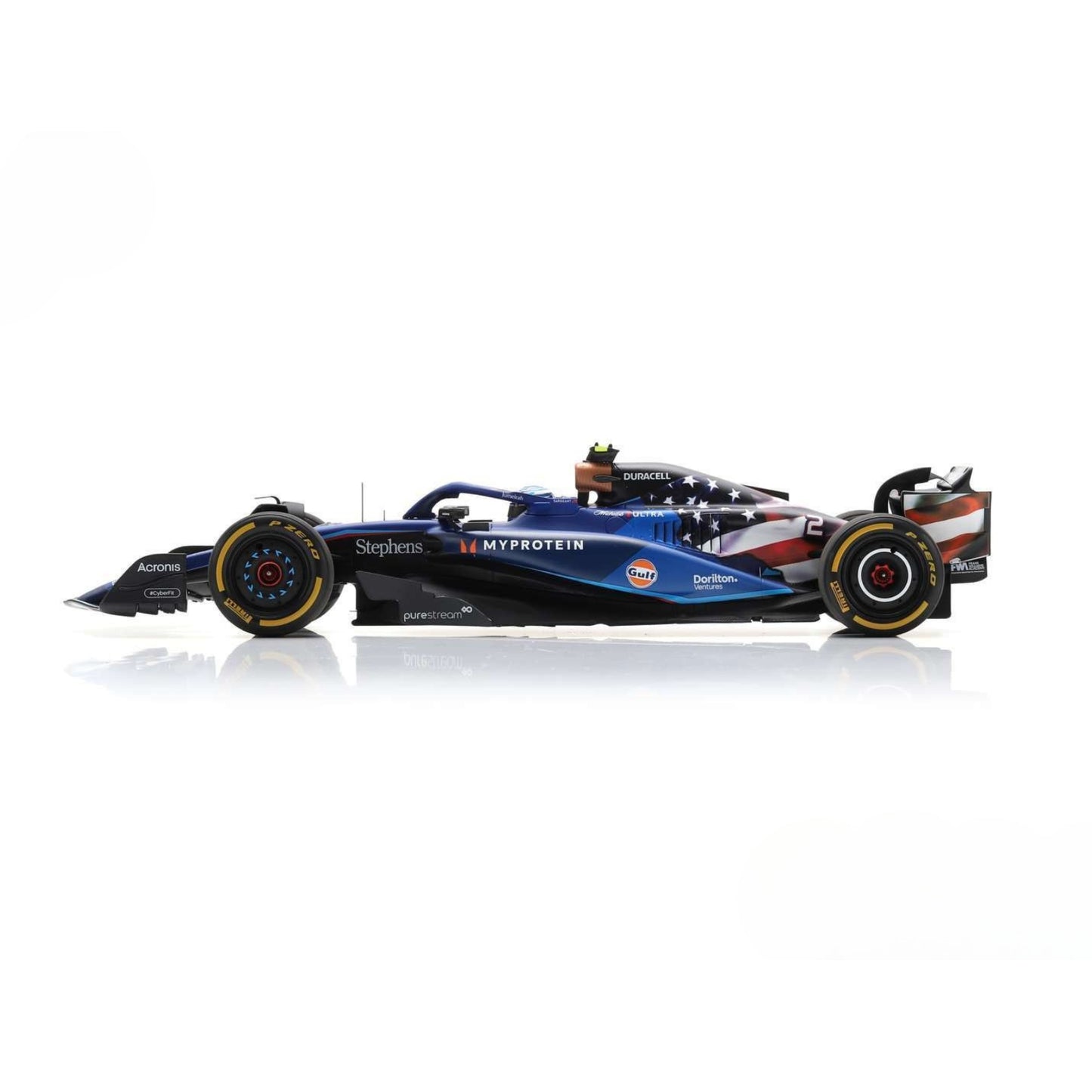 Williams FW45 Logan Sargeant (No.2 10th USA GP 2023) in Blue